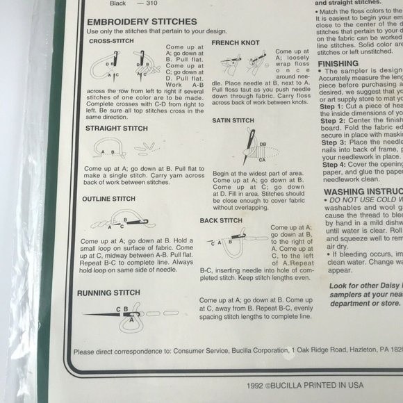 Daisy Kingdom Seasons Greetings Cross Stitch Sampler Bucilla 1992 63452 VTG - Picture 7 of 9